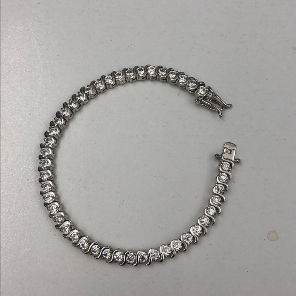 Fashion bracelet silver with crystal